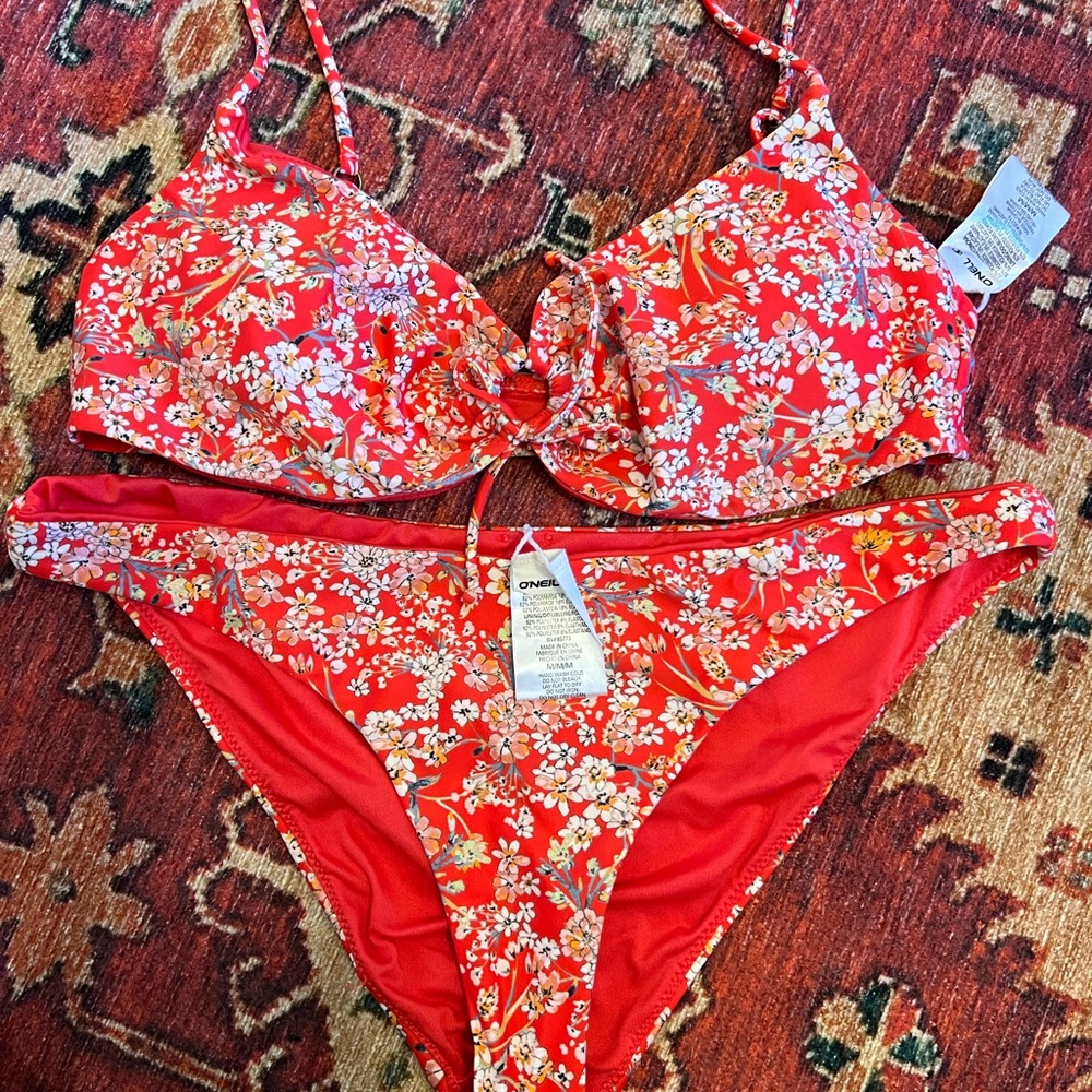 O’Neill Red Floral Women's Bikini